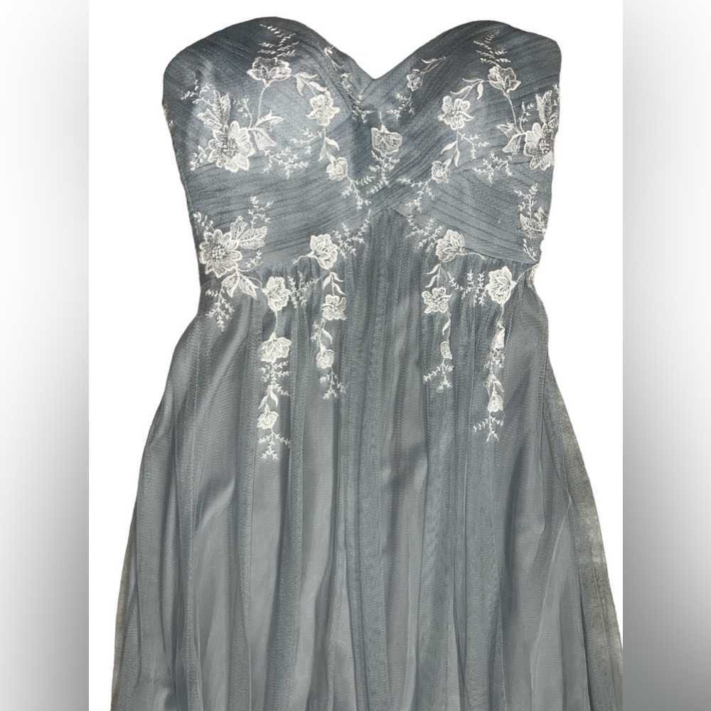 Dessy Collection Vivian Diamond Gown Sz 8